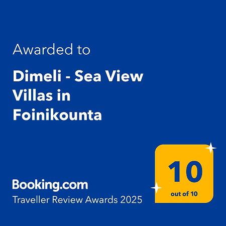 Dimeli - Sea View Villas In Foinikounta Finikounta Exterior photo